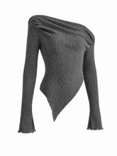 Load image into Gallery viewer, Ribbed Knit Long Sleeve