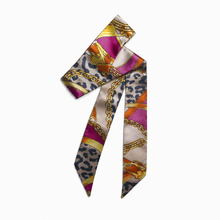 Load image into Gallery viewer, Velvet Leopard Bag Scarf