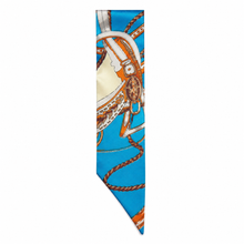 Load image into Gallery viewer, Saddle Bleu Bag Scarf
