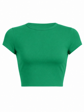 Load image into Gallery viewer, Short Sleeve Crop Top