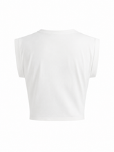 Load image into Gallery viewer, Solid Knot Tie Crop Top