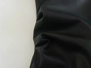 Faux Leather Strapless Dress