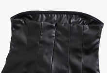 Load image into Gallery viewer, Faux Leather Strapless Dress