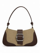 Load image into Gallery viewer, CUCI Canvas Buckle Shoulder Bag - Mocha
