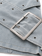 Load image into Gallery viewer, Cross Buckle Mini Skirt