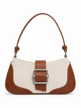 Load image into Gallery viewer, CUCI Canvas Buckle Shoulder Bag - Latte