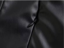 Load image into Gallery viewer, Faux Leather Strapless Dress