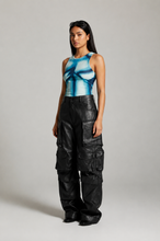 Load image into Gallery viewer, Faux Leather Cargo Pants