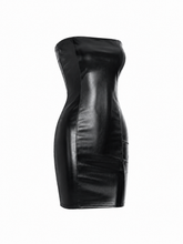 Load image into Gallery viewer, Faux Leather Mini Dress