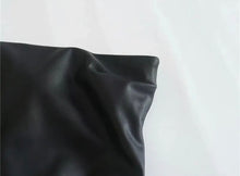 Load image into Gallery viewer, Faux Leather Strapless Dress