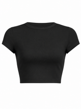 Load image into Gallery viewer, Short Sleeve Crop Top
