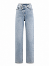 Load image into Gallery viewer, Asymmetrical Waist Straight Leg Jeans