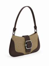 Load image into Gallery viewer, CUCI Canvas Buckle Shoulder Bag - Mocha