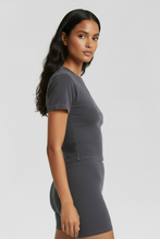 Load image into Gallery viewer, Cuci Fitted Essential Tee - Midnight Cement