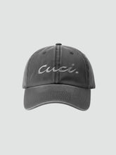 Load image into Gallery viewer, Cuci Signature Cotton Cap- Charcoal Ash