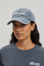 Load image into Gallery viewer, Cuci Signature Cotton Cap - Midnight Cement