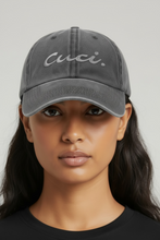 Load image into Gallery viewer, Cuci Signature Cotton Cap- Charcoal Ash