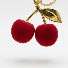 Load image into Gallery viewer, Velvet Cherry Bag Charm