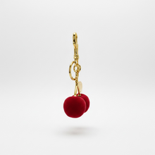 Load image into Gallery viewer, Velvet Cherry Bag Charm