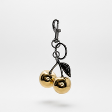 Load image into Gallery viewer, Mixed Metal Cherry Bag Charm