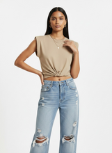 Load image into Gallery viewer, Solid Knot Tie Crop Top