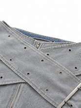 Load image into Gallery viewer, Cross Buckle Mini Skirt
