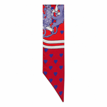 Load image into Gallery viewer, Crimson Heart Bag Scarf
