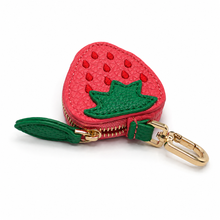 Load image into Gallery viewer, Strawberry Coin Pouch Bag Charm
