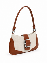 Load image into Gallery viewer, CUCI Canvas Buckle Shoulder Bag - Latte
