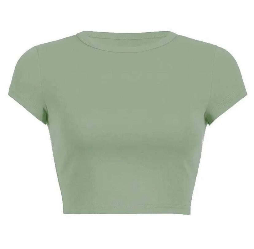 Short Sleeve Crop Top