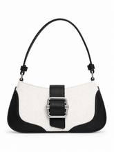 Load image into Gallery viewer, CUCI Canvas Buckle Shoulder Bag - Tuxedo
