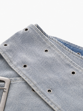 Load image into Gallery viewer, Cross Buckle Mini Skirt
