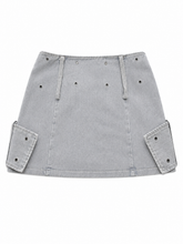 Load image into Gallery viewer, Cross Buckle Mini Skirt
