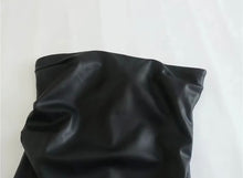 Load image into Gallery viewer, Faux Leather Strapless Dress
