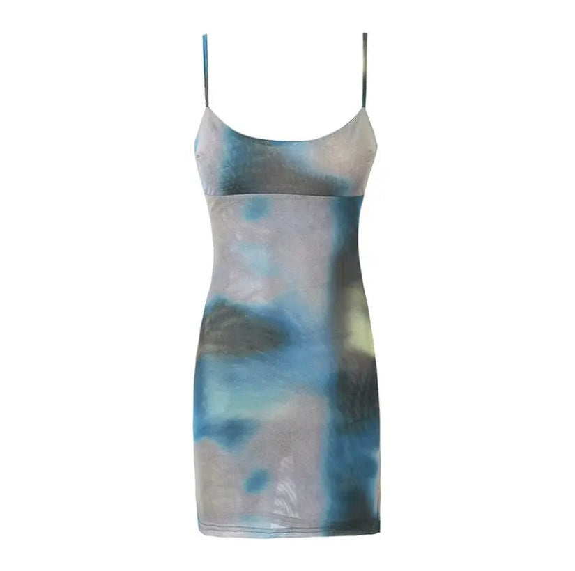 Spaghetti Strap Mesh Dress – SHOP CUCI LLC