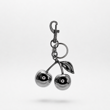 Load image into Gallery viewer, Chrome Cherry Bag Charm
