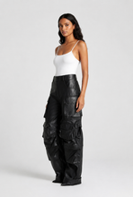 Load image into Gallery viewer, Faux Leather Cargo Pants
