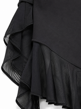 Load image into Gallery viewer, Black Ruffled Skirt
