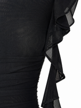 Load image into Gallery viewer, Black Ruffled Top
