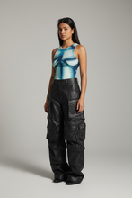 Load image into Gallery viewer, Faux Leather Cargo Pants
