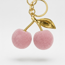 Load image into Gallery viewer, Velvet Cherry Bag Charm
