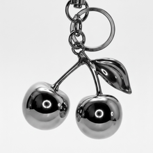 Load image into Gallery viewer, Chrome Cherry Bag Charm
