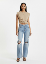 Load image into Gallery viewer, Solid Knot Tie Crop Top
