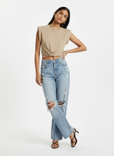 Load image into Gallery viewer, Solid Knot Tie Crop Top
